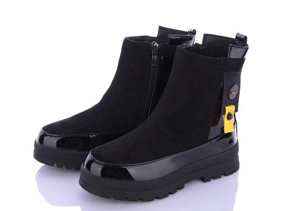 Ботинки для девочек Clibee (32-37) NQ404 black (деми)