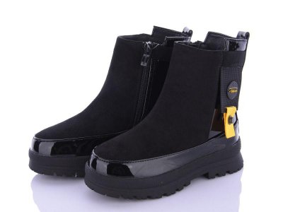 Ботинки для девочек Clibee (27-31) NQ403 black (деми)
