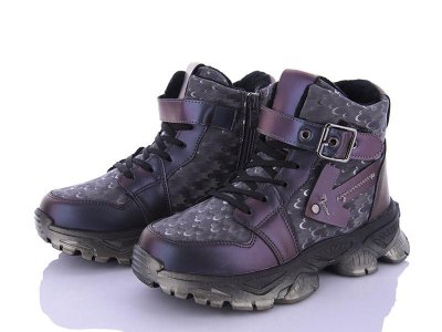 Ботинки детские зимние для девочек Башили (32-37) 5330-1 grey (зима)