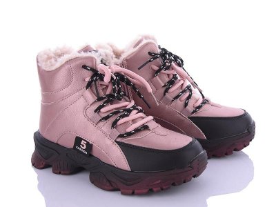 Ботинки детские зимние для девочек Башили (32-37) 5330-4 pink (зима)