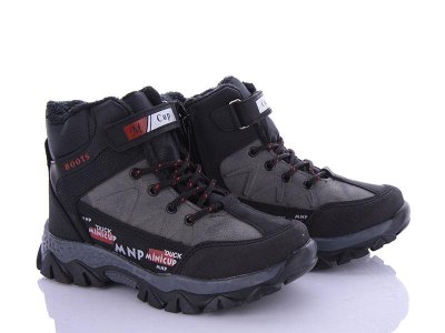 Ботинки детские зимние для мальчиков OkShoes (28-35) 3304-8 евромех (зима)