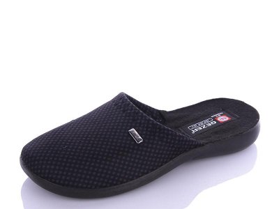Тапочки мужские Dago (41-45) М669 черный (деми)