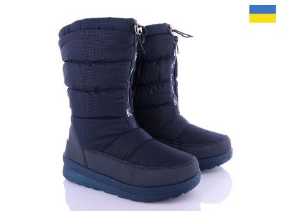 Дутики женские Sila (37-41) D004 blue (зима)