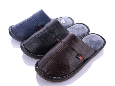 Тапочки мужские Elmob (41-46) LB90 mix (зима)
