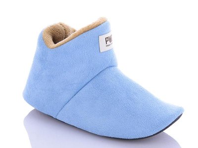 Тапочки женские Jumay (36-40) Угги PWR жен.низ.голубой (зима)