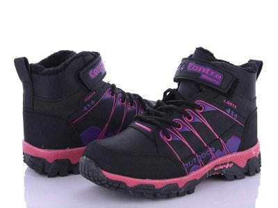 Ботинки детские зимние для девочек OkShoes (31-35) 3304-23 евромех (зима)