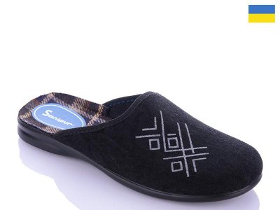 Тапочки мужские Badura (40-46) OG0009 black (деми)