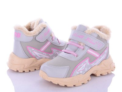 Детские зимние кроссовки для девочек OkShoes (26-30) 3303-6 евромех (зима)