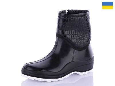 Сапоги женские Lenase (37-41) Fay1 черный-белый (деми)