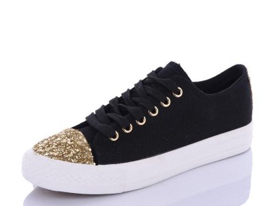 Кеды женские Lancast (36-41) M3 black (деми)