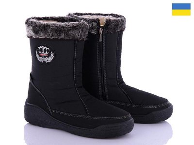 Дутики женские DreamStan (38-42) 710 черный (зима)