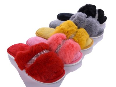 Тапочки женские Deshman (36-40) A334-1 mix (зима)