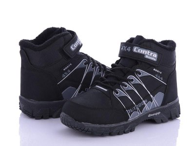 Ботинки детские зимние для мальчиков OkShoes (31-35) 3304-25 евромех (зима)