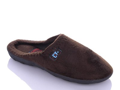 Тапочки мужские DeMur (40-44) ТТМ коричневый (зима)