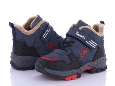 Ботинки детские зимние для мальчиков OkShoes (31-35) 3304-33 евромех (зима)