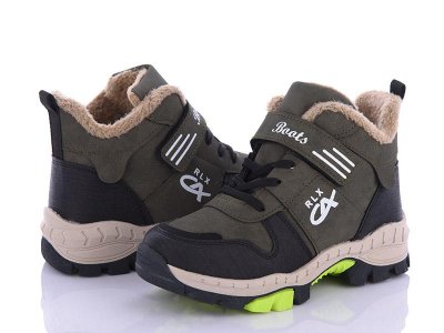 Ботинки детские зимние для мальчиков OkShoes (31-35) 3304-30 евромех (зима)
