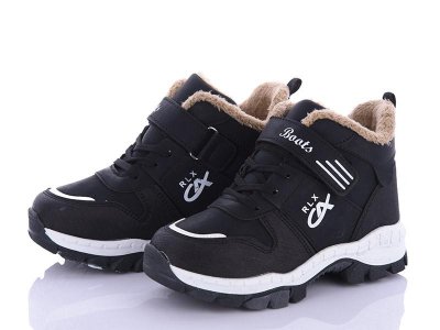 Ботинки детские зимние для мальчиков OkShoes (31-35) 3304-29 евромех (зима)
