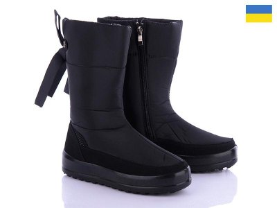 Дутики женские Paolla (37-41) 3510 черный (зима)
