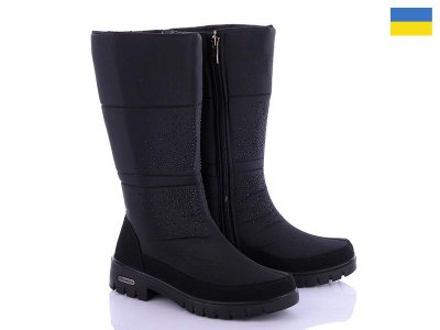 Дутики женские Paolla (37-41) 3402 черный (зима)