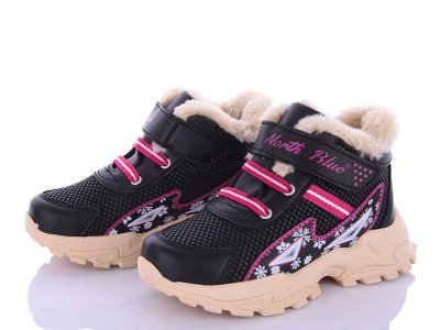 Детские зимние кроссовки для девочек OkShoes (26-30) 3303-7 евромех (зима)