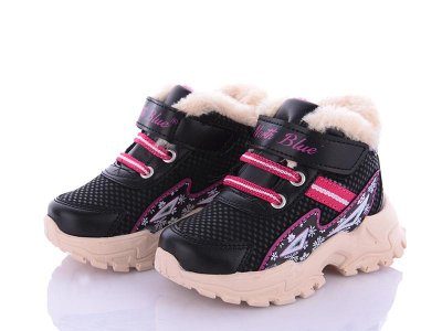 Детские зимние кроссовки для девочек OkShoes (22-25) 3301-3 евромех (зима)