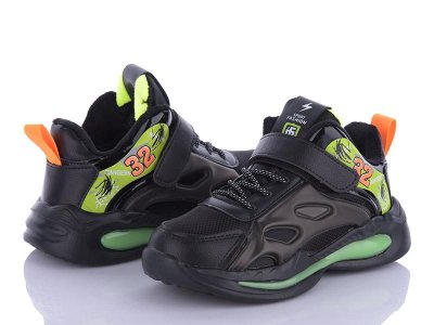 Детские зимние кроссовки для мальчиков Apawwa (32-37) P690 black-grey (зима)