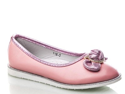 Балетки детские Yalike (27-32) 118-3 pink (деми)