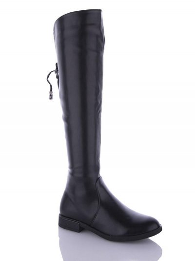 Сапоги женские Dual-Purlina (36-41) P636 black к-з (деми)