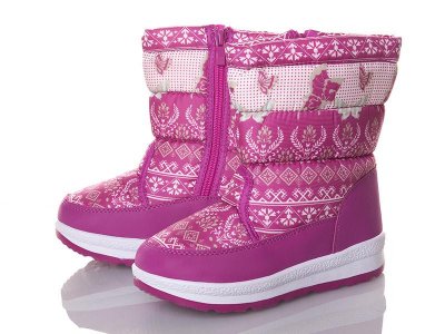 Сапоги детские для девочек зима Hengji (31-36) A1-30 d.pink (зима)