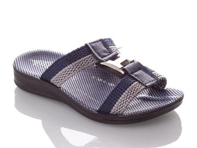 Шлепки подростковые DeMur (36-40) PH-blue-grey (лето)