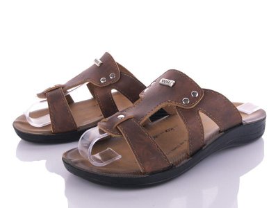 Шлепки подростковые DeMur (36-40) Polomax vogi brown (лето)