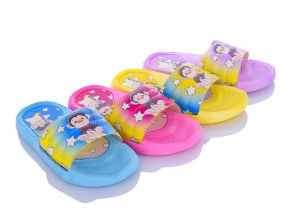 Шлепанцы детские KH Shoes (30-35) 399 mix (лето)