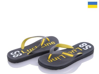 Шлепки подростковые Luckline (36-41) 20021-64 (лето)