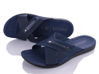 Шлепанцы мужские Malibu (43-47) BTRK blue батал (лето)