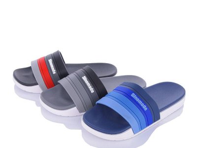 Шлепки подростковые Sanlin2 (36-41) M80 mix (лето)
