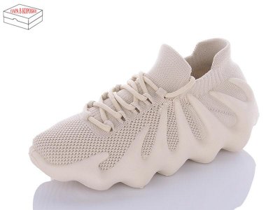 Кроссовки женские QQ Shoes (36-41) BK98 beige (деми)