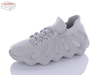 Кроссовки женские QQ Shoes (36-41) BK98 grey (деми)