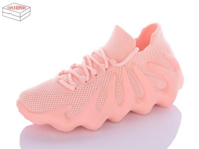 Кроссовки женские QQ Shoes (36-41) BK98 pink (деми)