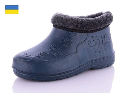 Галоши женские Dago (37-41) Паяс Г мех жен цветок синий (зима)