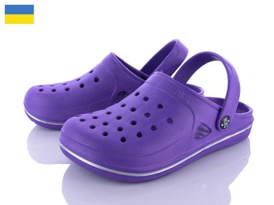 Кроксы женские Roks (36-40) 753 фиолетовый (лето)