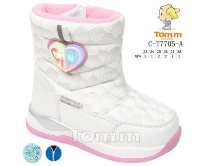 Дутики детские ТОМ.М (23-28) 7705A (зима)