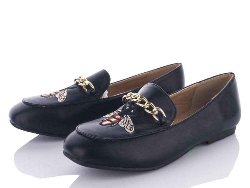 Туфли для девочек Clibee (31-36) G2012L black (деми)