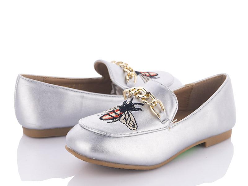 Туфли для девочек Clibee (25-30) G2012M silver (деми)