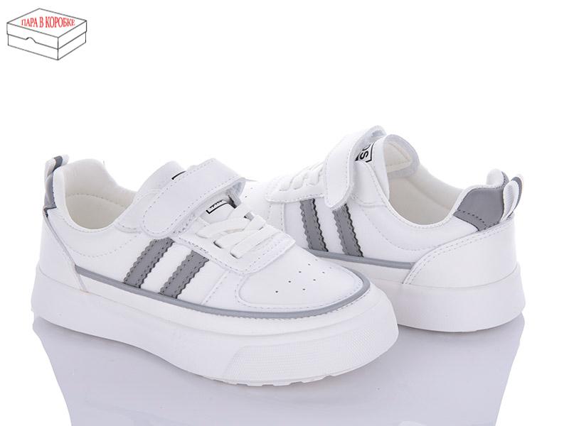 Кроссовки для девочек Калория (25-30) L3520 білий-сірий (деми)