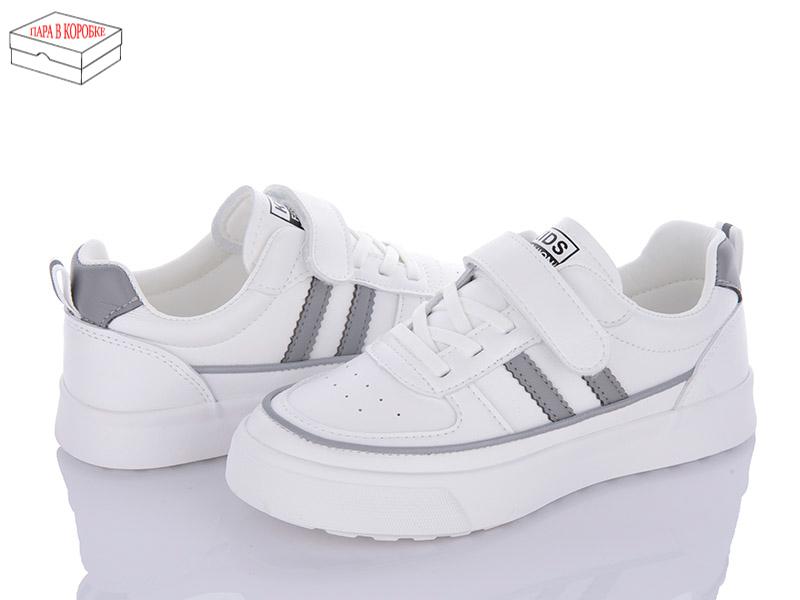 Кроссовки для девочек Калория (31-37) L3521 білий-сірий (деми)