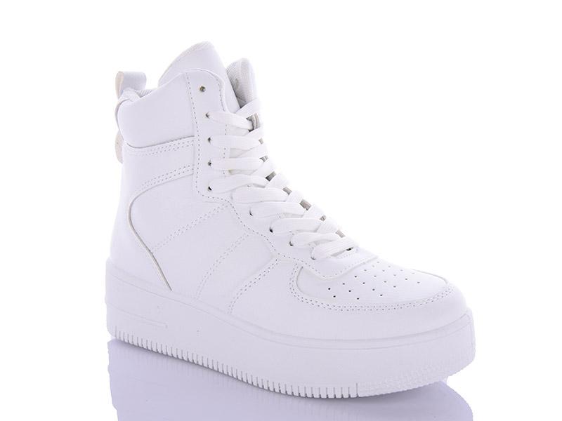 Ботинки женские QQ Shoes (36-41) BK51 white (деми)