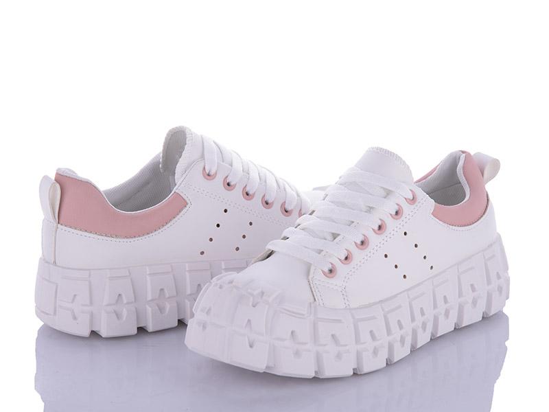 Кроссовки женские QQ Shoes (36-41) BK81 pink (деми)