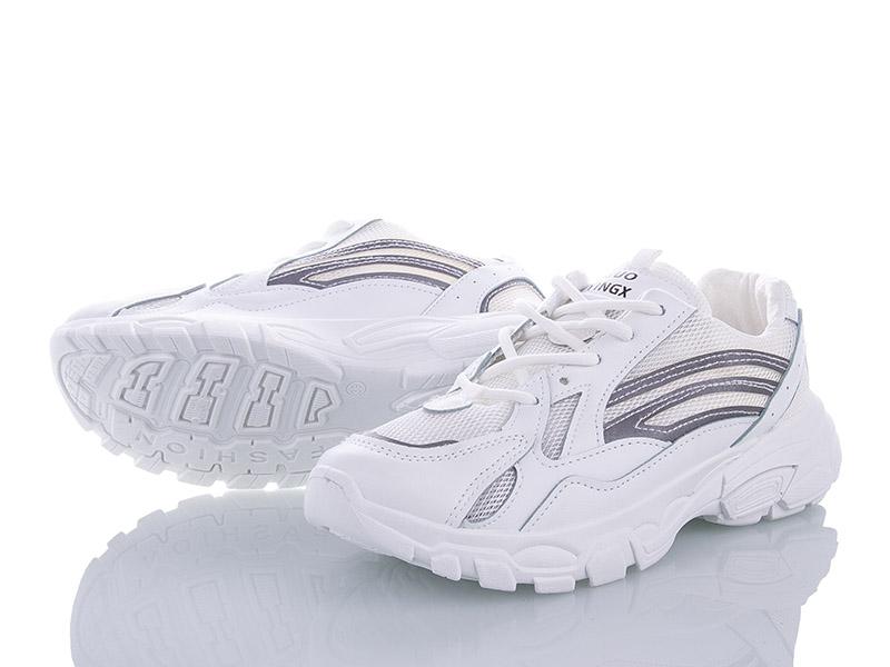 Кроссовки женские Class-shoes (36-40) 8865 white (деми)