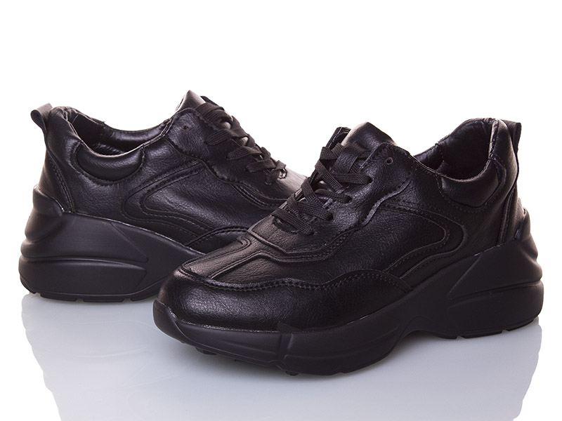 Кроссовки женские Class-shoes (36-40) 18-1 черный (деми)