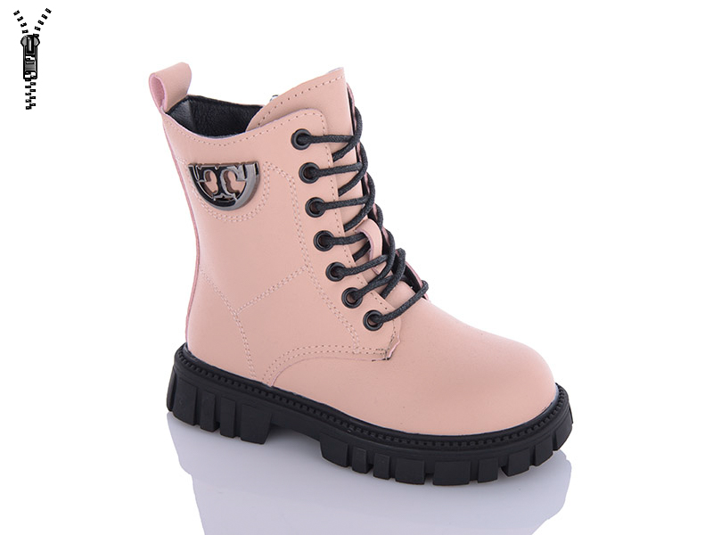 Ботинки для девочек Леопард (27-31) M29 pink (деми)
